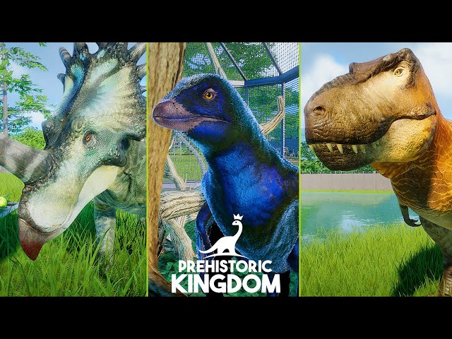Dinosaur Showcase! All 6 Of Prehistoric Kingdom's Dinosaurs