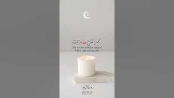 📖 "أفمن شرح الله صدره للإسلام..." | سورة الزمر ٢٢ بصوت محمد اللحيدان