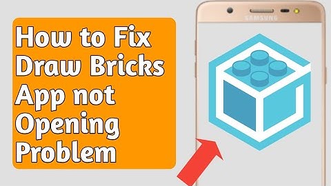 How to Fix draw bricks app not working (problem)