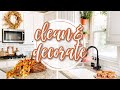Cozy Fall Clean + Decorate With Me 2020 | Farmhouse Kitchen Decorating Ideas for Fall!