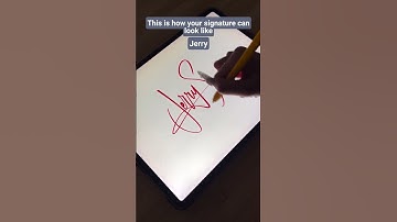 This is how your signature can look like, Jerry #shorts