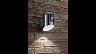 AG573 Auraglow Stainless Steel Battery Powered PIR Motion Sensor Wall Light