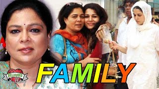 Reema Lagoo Family With Parents Husband Daughter Death