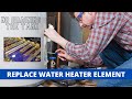 How To Replace A Water Heater Element with Full Tank of Water