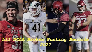 All NCAA Punting Records Broken this Year 💣🐐