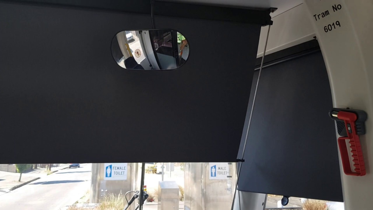 Two different tram driving cabs on the one tram - Bombardier E1 Class Tram 6019