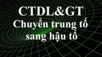 Chuyển biểu thức dạng trung tố sang dạng hậu tố.