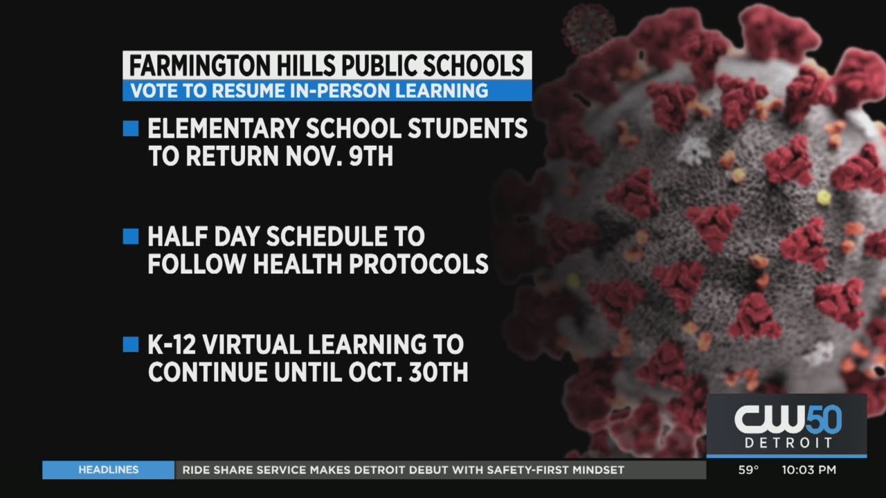 Farmington Public Schools Vote To Resume In-Person Learning