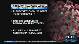 Farmington Public Schools Vote To Resume In-Person Learning