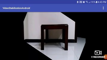 Stabilization of a table using Feature Point Matching-Based Video Stabilization