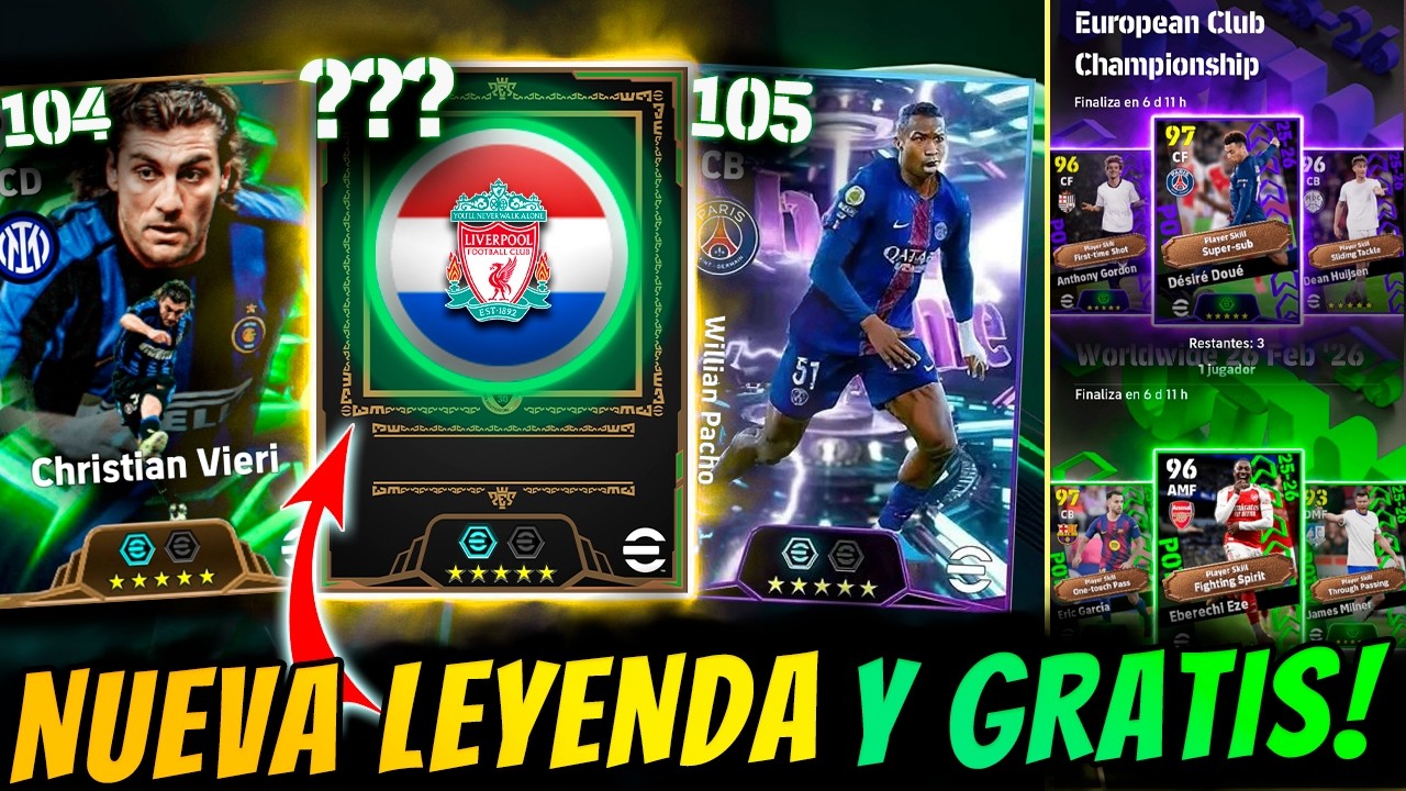 🎁 Listo para recibir a tu Nuevo Épico y GRATIS!!? + Caja Épica de 50 cartas 😮‍💨 || eFootball 2026
