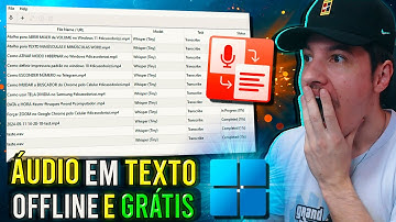 Como TRANSCREVER ÁUDIO em TEXTO com IA OFFLINE no PC - O Melhor Método Grátis