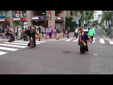 紅踊輝(2018横浜よさこい・馬車道通りパレード①会場）
