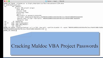 Cracking Maldoc VBA Project Passwords