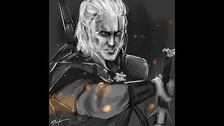 Geralt Of Rivia- The Witcher III: Wild Hunt | Speed Painting Concept