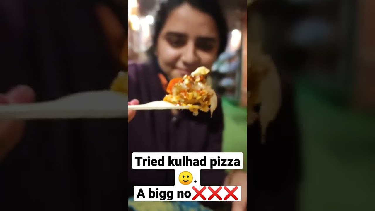 Tring kulhad pizza for the first time🙏❌❌🤮🤮🤮🤮🤮