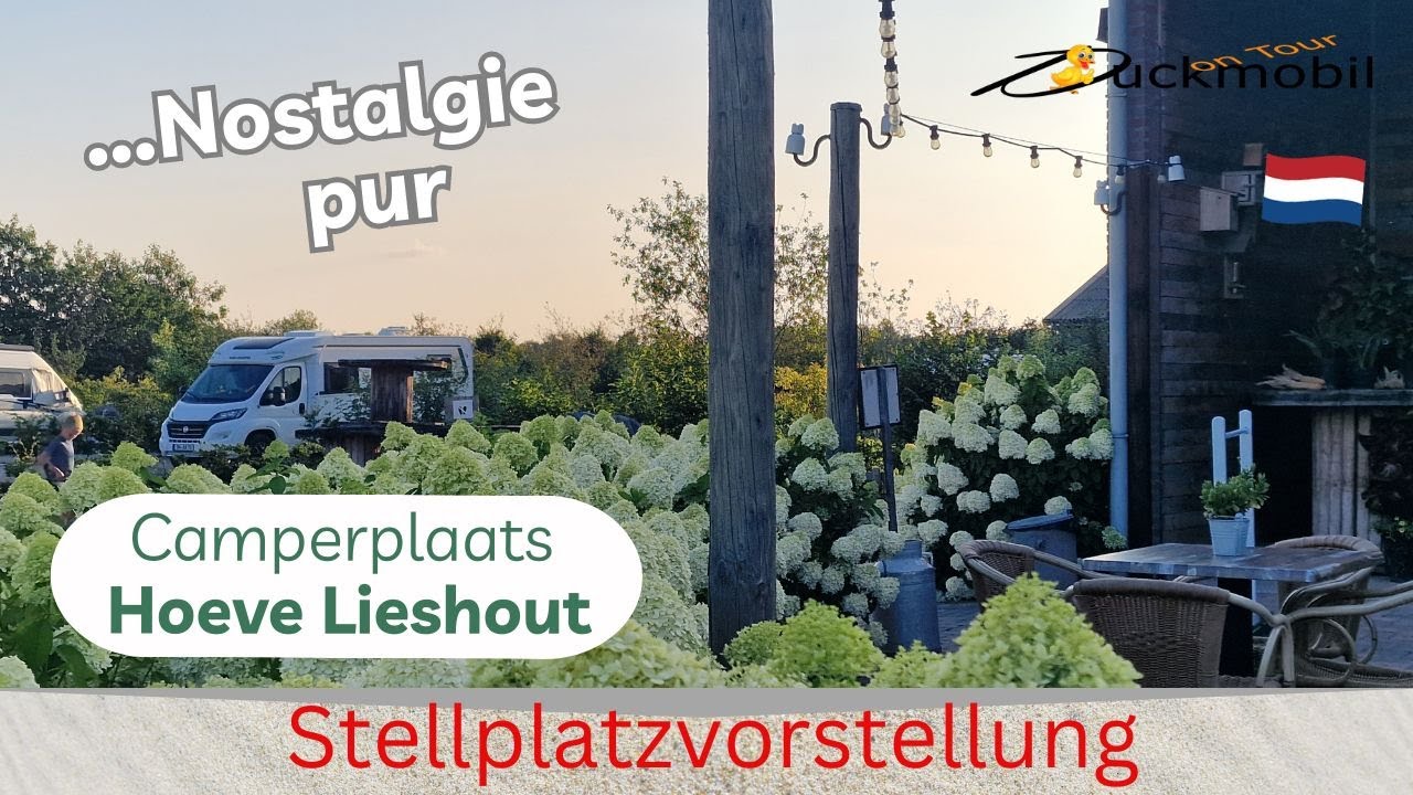 ausgefallener Wohnmobilstellplatz Camperplaats Hoeve Lieshout bei Weert – Stellplatz der Nostalgie