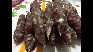 Come si mette a seccare la salsiccia?
