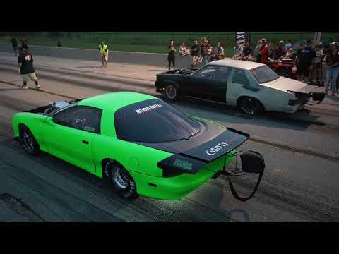 Door to door Drag racing Boosted G Body vs Boosted catfish Camaro at Thunder Valley Raceway
