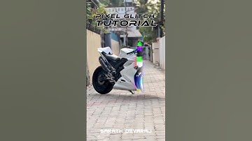 Pixel glitch tutorial Bike video editing #shorts #bike #r15v3 #rider #trending #edit