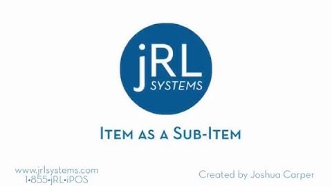 Making an Item a Sub-item (Non Forced Modifier) in iKentoo Backoffice