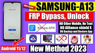 Without PC - Samsung A13 FRP Bypass 2023 Android 12 [ Old Method Not Work ]