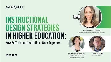 Instructional Design Strategies in Higher Education: How Ed-Tech and Institutions Work Together