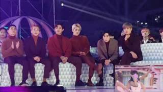 161119 EXO Reaction To Russian Roulette - Red velvet @Melon Music Awards 2016