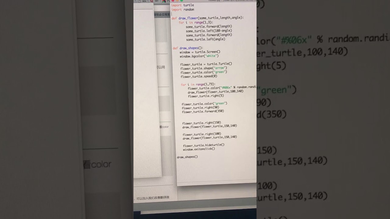 python draw_flower - YouTube