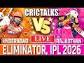 IPL LIVE: SRH Vs RR, Eliminator, IPL 2026 Live Cricket Score Commentary, 2nd Inn Live Match Today