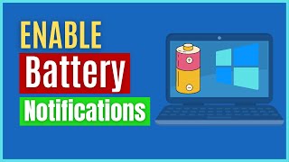 How to Set Battery Percentage Notifications in Windows 10 | Battery Notification NOT showing screenshot 5