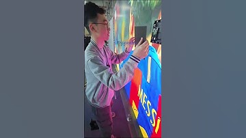 This indoor LED screen consists of many pieces of this LED module.  #ledwall #leddisplay #ledscreen