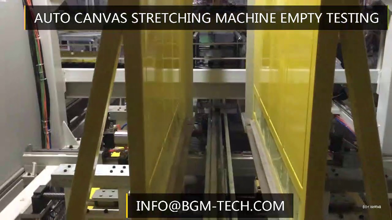 AUTO CANVAS STRETCHING MACHINE YouTube