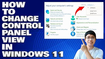 How To Change Control Panel View in Windows 10/11