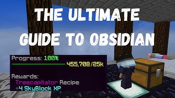 Hypixel Skyblock | Ultimate Guide to the Obsidian Collection