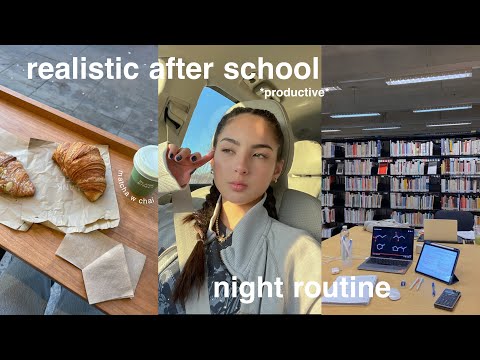productive after school night routine 2022
