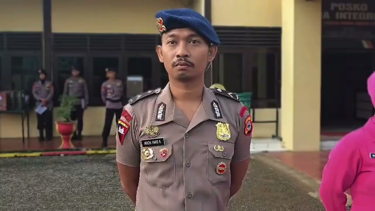Danyon C Pelopor Kompol Rudi Mandaka, S.H.,pimpin langsung acara Apel pelepasan Personel yang mutasi