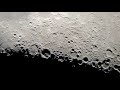 Moonrise - Moon passing through telescope eyepiece