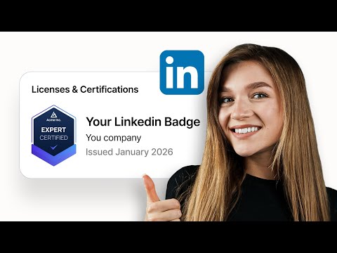 How to Create a LinkedIn Certification Badge!