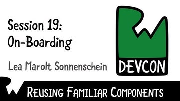 Engaging On Boarding Lea Marolt Sonnenschein - Live Tutorial Session - RWDevCon 20178