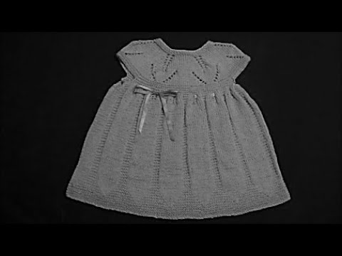 vestido em trico para bebe