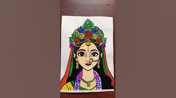 Shree Radharani Drawing ✨️#radha #radharani #radhakrishna #fypシ゚viral #fypシ #trending