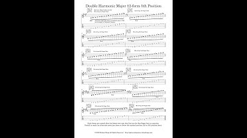 Double Harmonic Major 12-form 5th Position