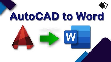 How to export AutoCAD drawing into  a word document