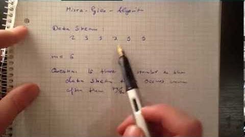 Misra Gries Algorithm - Introduction Example