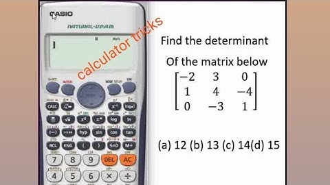 How to solve 3x3 matrix with casio calculator @FUNAI_1010 (calculator tricks part 4)