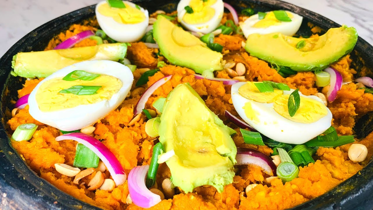 How to prepare Authentic Ghanaian Etor (mashed yam) YouTube