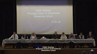 Hibbing School Board 03-26-2026 - Public Hearing Proposed Closure of Greenhaven Elementary School