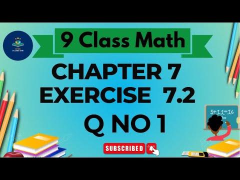 9 class Mathematics Chapter 7 Exercise 7 2 Q No 1 complete - YouTube