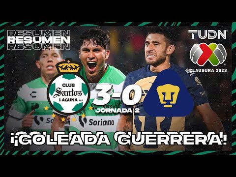 Santos Laguna U.N.A.M. Pumas Goals And Highlights